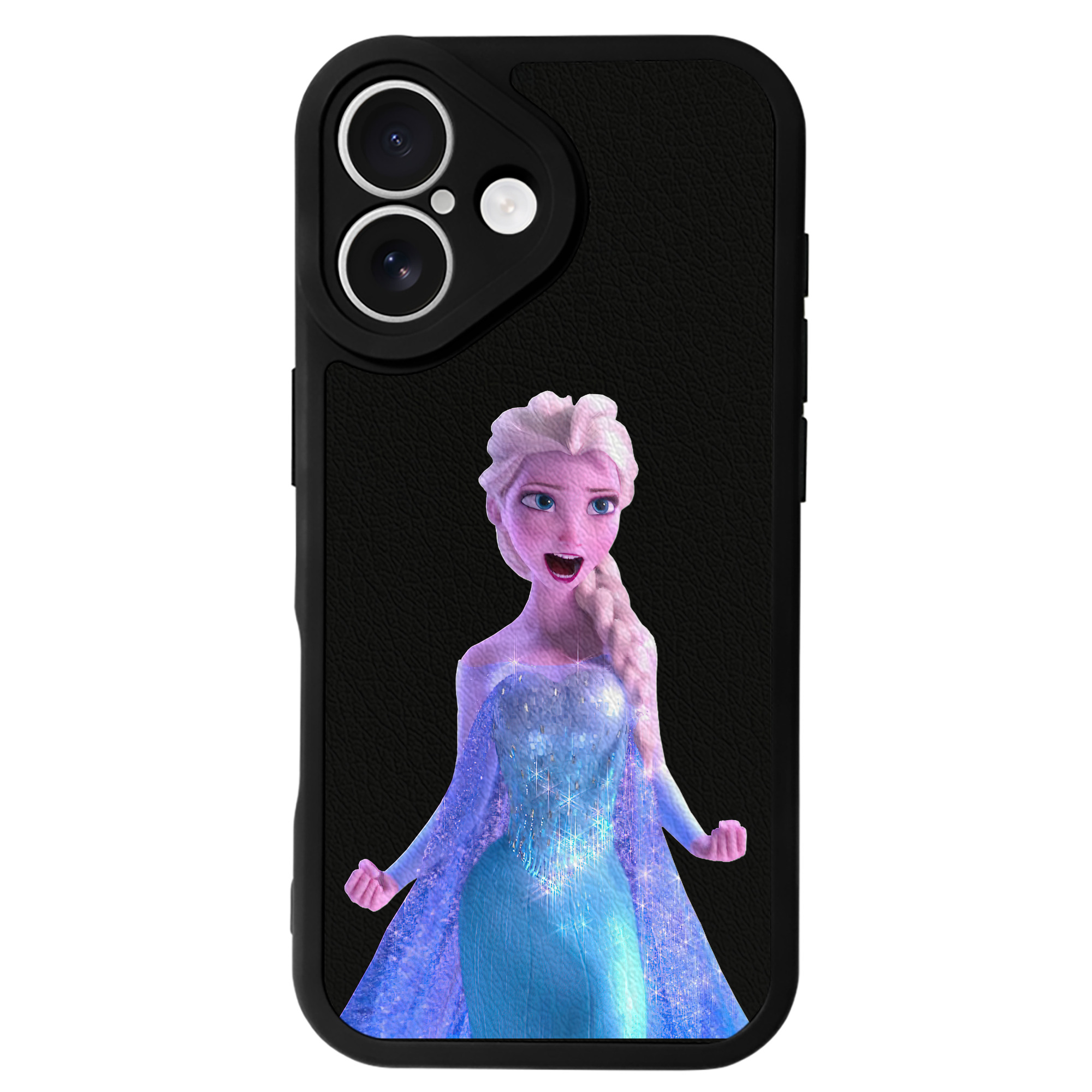 （画像用） アナと雪の女王 アンナ エルサ Frozen Anna Elsa 【iPhone 16シリーズ対応】シリコンスマホケース（レザー調） 材質：シリコン